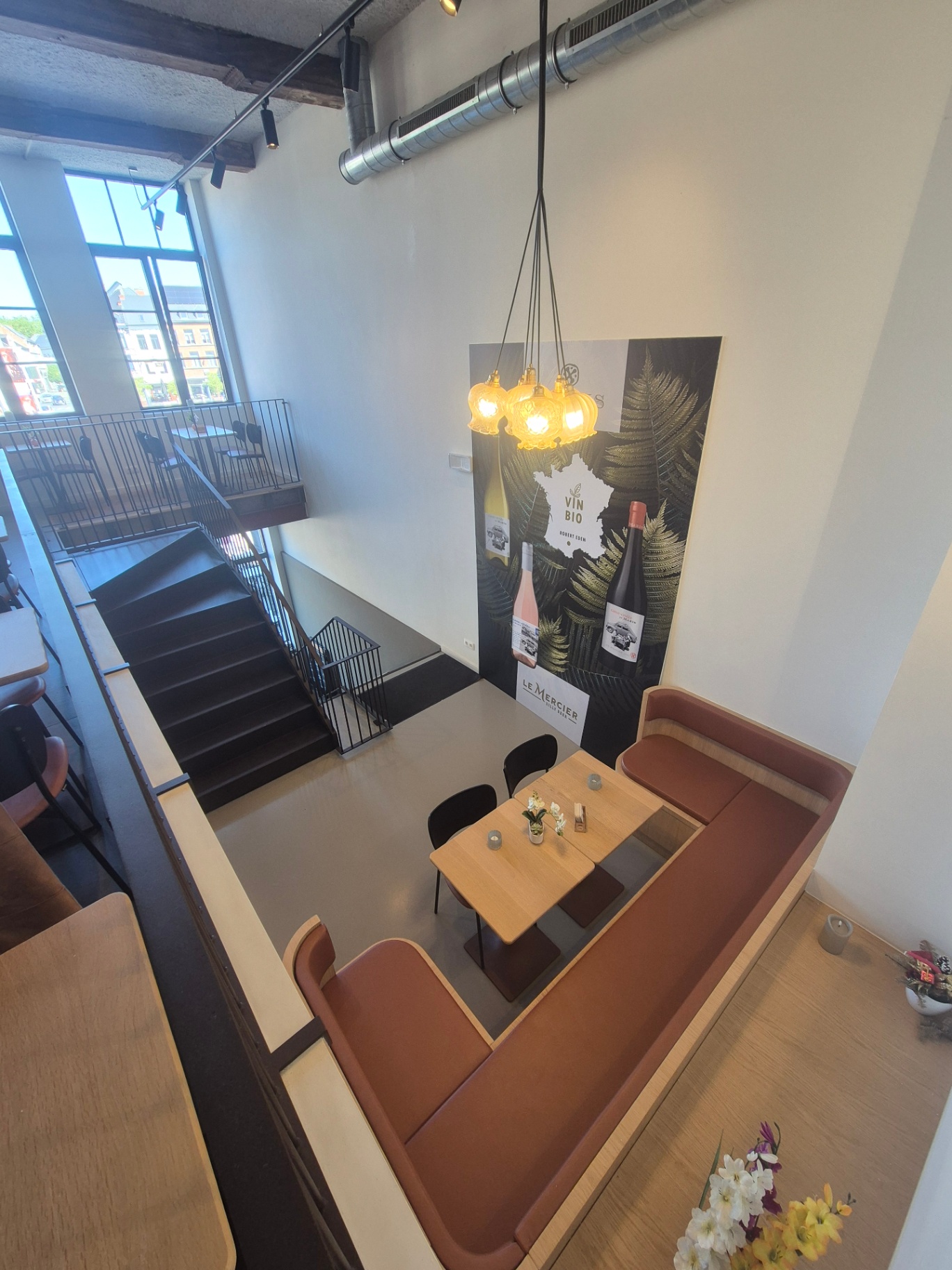 Table privative vue en plongée